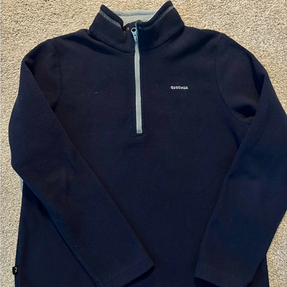 Quechua Boy's Navy Zip-Up Sweater